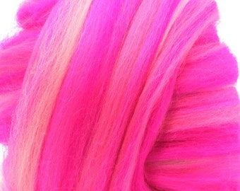 Merino Wool Combed Top/Roving by the Pound - Proudly Pink