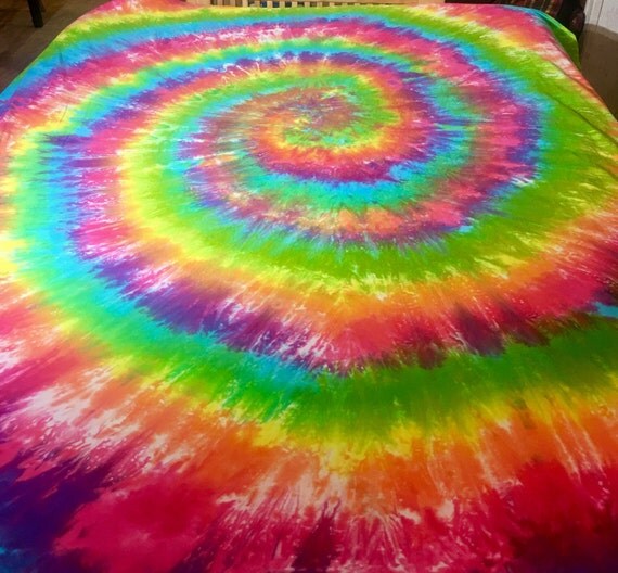 Tie Dye Fitted Bed Sheet Custom Made to Order Tie Dye Fitted