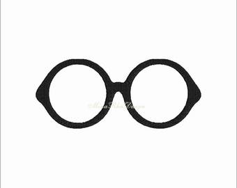 Harry Potter Glasses Machine embroidery design Instant Download