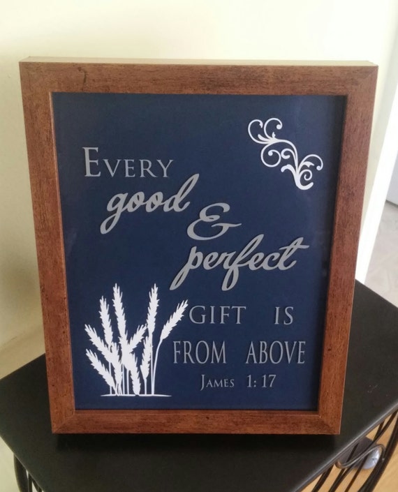 Every Good & Perfect Gift Frame Bible Frame Bible Verse