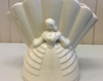 USA Ceramic Planter With Dutch Lady Design