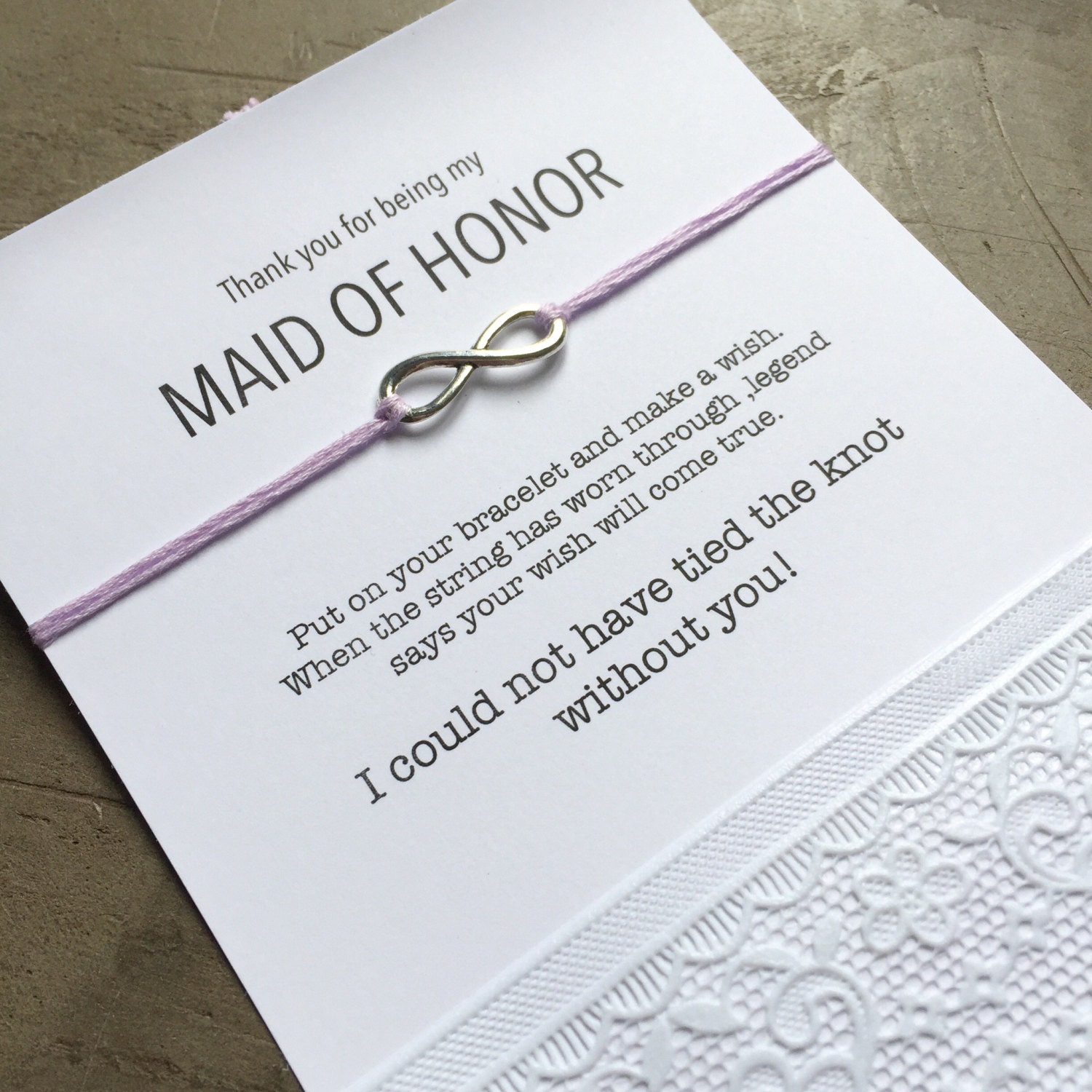 THANK YOU for being my maid of honor gift thank by Carrieclover