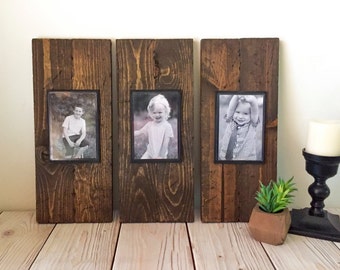 Rustic Wood Frame - Picture Frame Set - Rustic Picture Frame Set - Wood Picture Frame - Farmhouse Decor - Rustic Home Decor - Wall Hanging