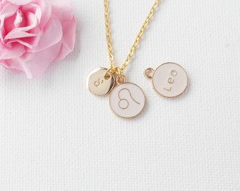 Leo Zodiac Sign Astrology Necklace, Leo necklace, star sign necklace,star sign necklace, July and August birthday / GFZSSNLEO1