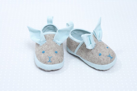 Wool slippers Unisex baby slippers bunny slippers for