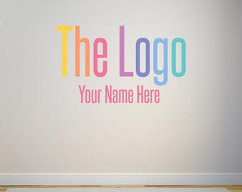 Vinyl Wall Decal - Custom Wall Decal - Your logo/art with name
