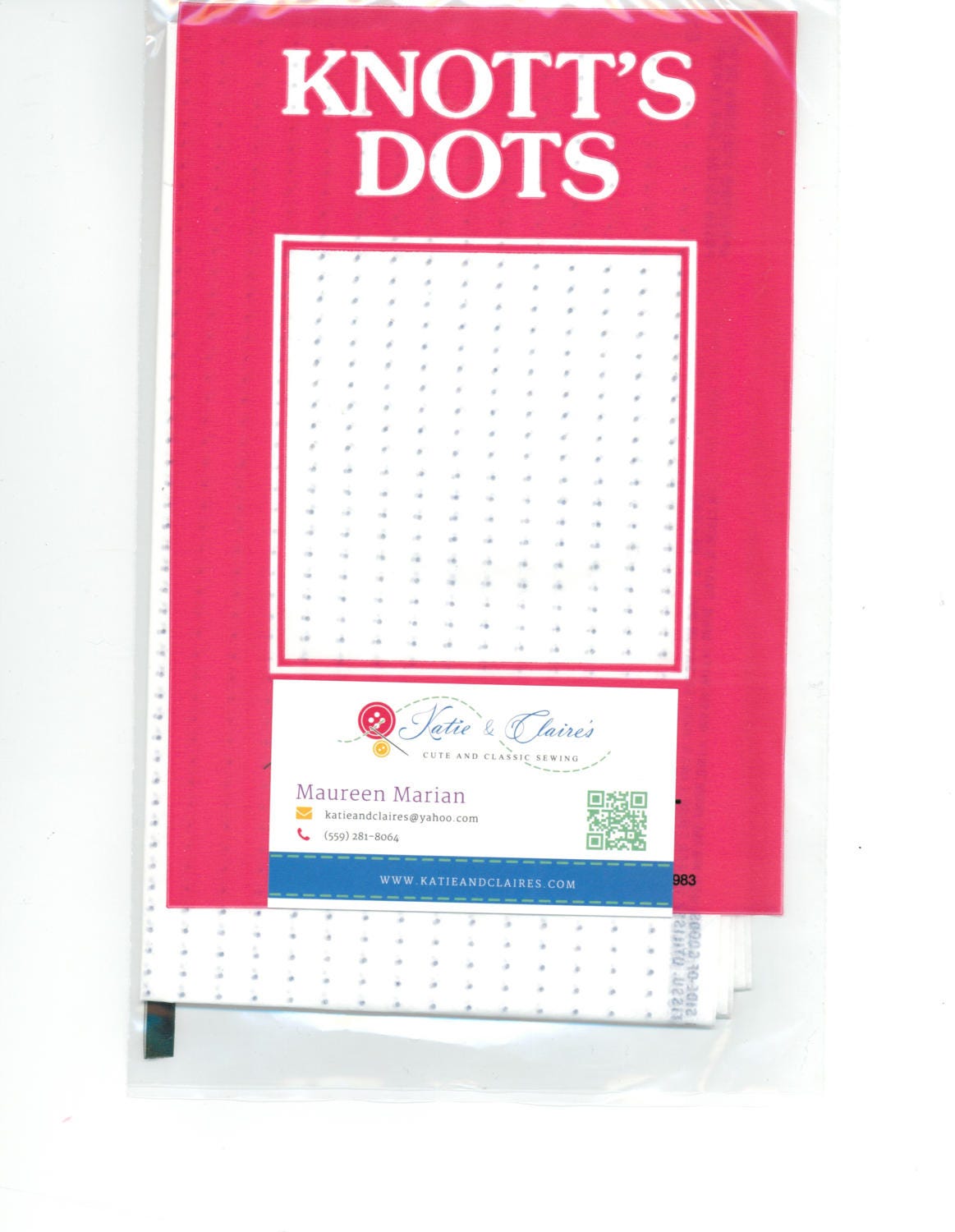Knott's Dots smocking iron on dots 30 Rows transfer