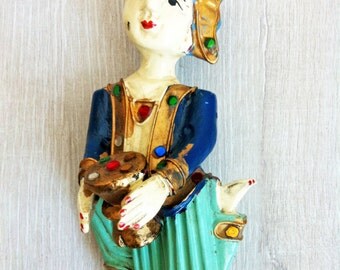 Poupée figurine usine d'art asiatique Piya ChuanSatira Art