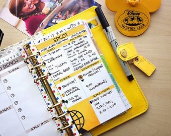PRINTABLE Disney World inserts for personal planners; Recollections; Websters Pages; DO1P; undated day on 1 page; Heidi Swapp Memory Planner