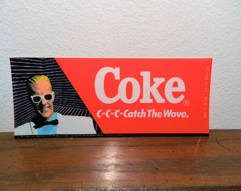 1986 Max Headroom C-C-C-Catch The Wave Coke Vending Machine Insert