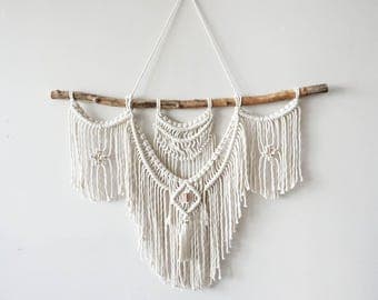 Large 30" Macrame Wall Hanging // tapestry // macrame decor // boho decor // wall art // bohemian // Made to order