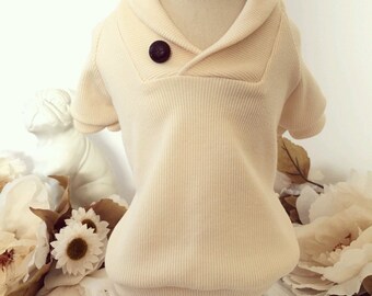 dog clothes, Dog sweater, puppy clothes, puppy shirt, dog shirt, Dog dress, shawl collar sweater, Max