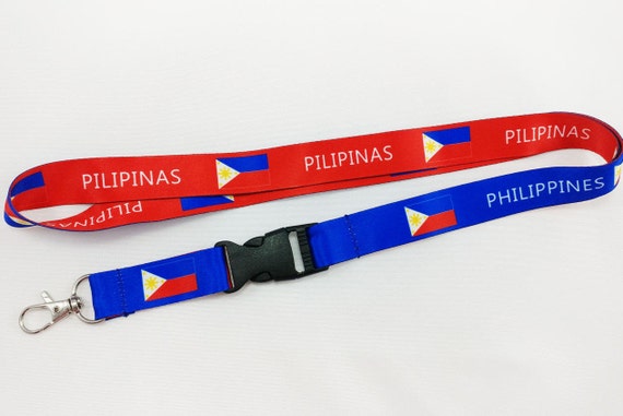 Philippines/Pilipinas flag reversible lanyard