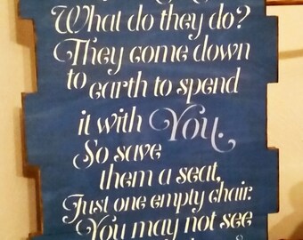 Primitive Large "Christmas In Heaven" Sign