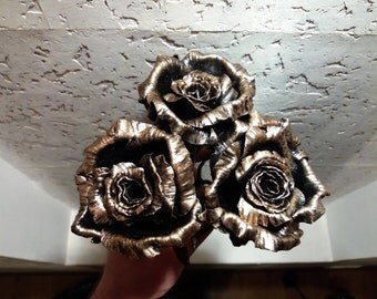 Wedding bouquet, Metal bouquet, Bridal Bouquets, Bridal Bouquet, Wedding Flowers, Bridal Flowers, Roses bouquet, Forged bouquet, Flowers
