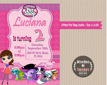 Cartes D'anniversaire LITTLEST PETSHOP Avec Enveloppes - Lot De 6 - Hasbro