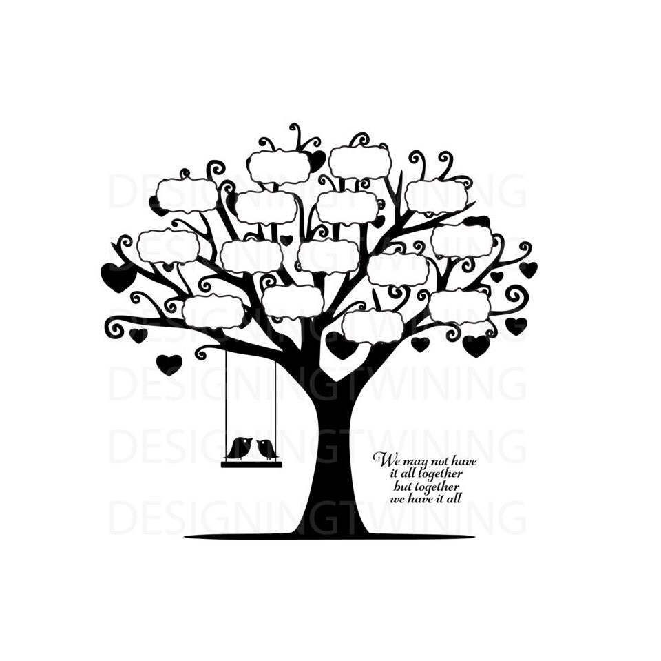 Download Family Tree SVG PNG pdf dxf digital file family tree file ...
