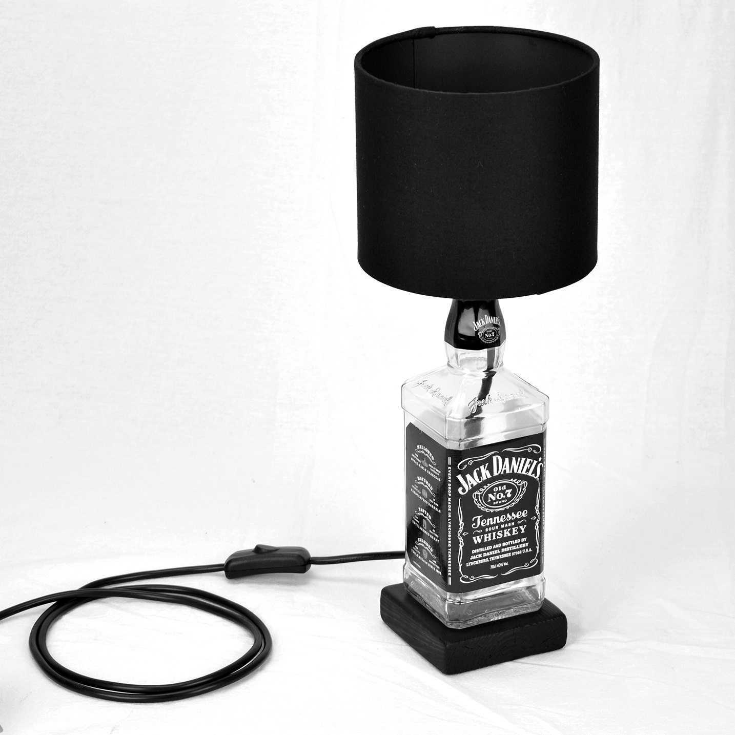 Jack Daniels Decorative Table Lamp with Black by lhirondellechic
