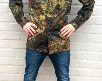 German army field jacket, military coat, camo men's jacket, women outdoor jacket, german army, bundeswehr, men military uniform, M/L/XL