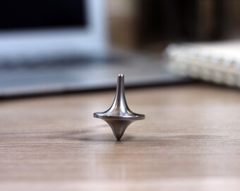 The Spin Stainless Steel Spinning Top // gifts for him // desk accessories // fidget