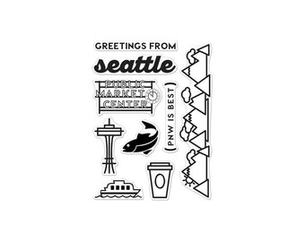 Seattle Clear Stamps - Hero Arts Clearly Kelly