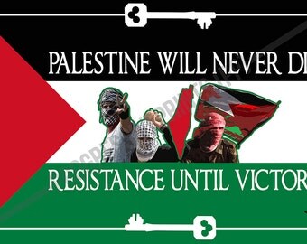 Poster, Palestine, Resistance Until Victory