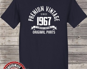 Premium Vintage Since 1967, 50th birthday gifts for Men, 50th birthday gift, 50th birthday tshirt, gift for 50th Birthday Party