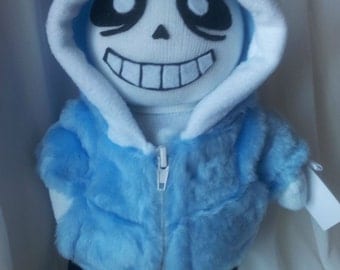 Sans from Undertale soft toy hand stitched n stuffed with holofiber/Sans plush