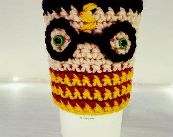 Harry Potter Coffee Cozy Crochet Pattern-Instant Download