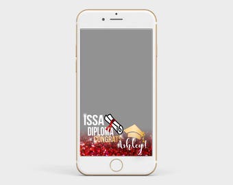 Graduation Snapchat Geofilter// ISSA Diploma Geofilter // Diploma Snapchat Geofilter // ISSA Degree GEOFILTER