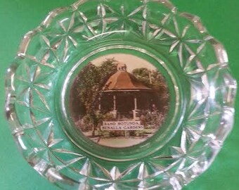 Vintage Benalla Souvenir Glass Dish