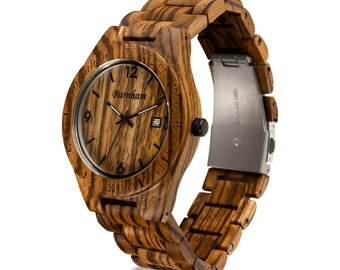 Burnham Watches Precision Wooden Watch with Swiss Movement