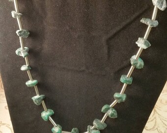 Malachite Necklace Malachite Jewelry Gemstone Necklace Semi