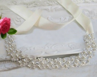 Sale pearl bridal sash, bridal belt, wedding sash, rhinestone belt ,rhinestone sash, crystal belt , wedding dress belt, wedding dress sash