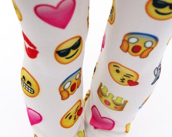 Fits like American Girl Doll Clothes - Emoticon Leggings, Made To Order