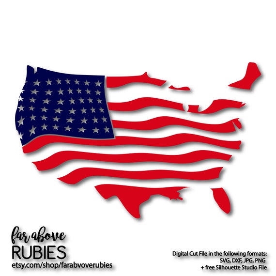 Download United States American Flag Wavy SVG EPS dxf png jpg