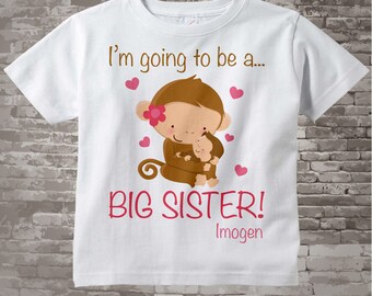 Big Sister Shirt or Onesie - Big Sister shirt Gift - Big Sister Shirt Announcement - Big Sister Outfit -Going to Be A Big Sister - 01062012b