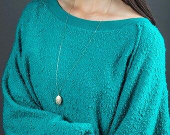 Small White Locket Necklace, Long Sterling Silver Necklace Chain, White Pendant Wedding Locket, Sterling Silver Necklace, Bridesmaid Jewelry