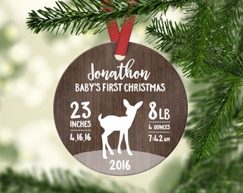 Baby Shower Gift Baby Ornament Babys First Christmas Ornament Baby Christmas Ornament Personalized Christmas Ornaments for Baby Gift