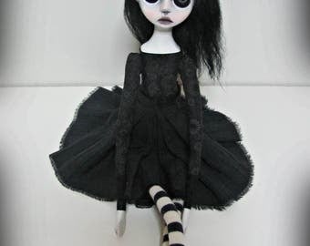 SALE -Handmade Collectible Unique -OOAK- Clay poseable Art doll -Cleo