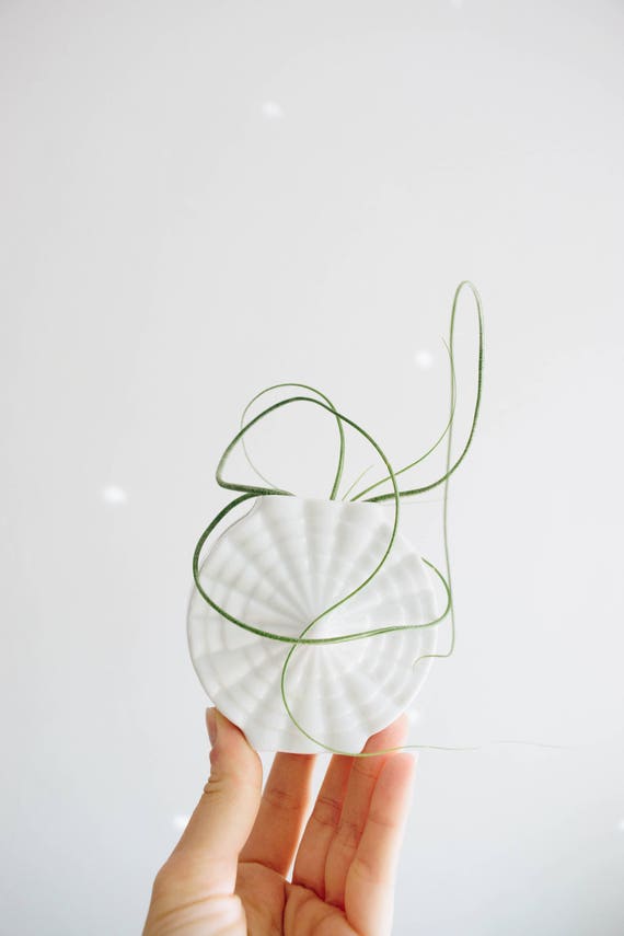 Mid Century Modern Glazed White Porcelain Mini Vase and Candleholder // Scandinavian Modern Minimalist Home // Rheinpfalz Germany