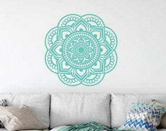Mandala Decal - Mandala Sticker - Boho Wall Art - Dorm Room Decor - Bedroom Decor - Made in the USA