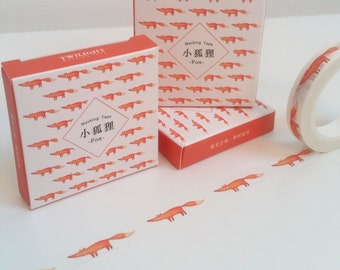Cute Fox Skinny Washi Tape