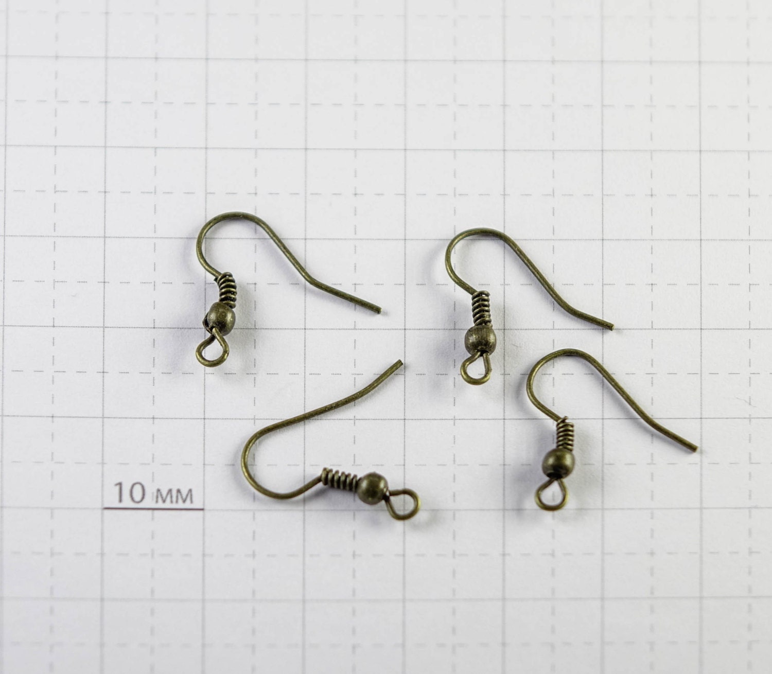 Fish hook earrings 50pc Bronze color earrings Nickel free