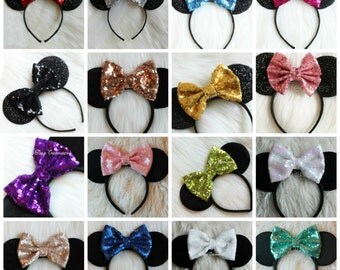 Mouse Ears Headband. Girls Mouse Ears Headband. Womens Mouse Ears Headband. Disney Headband. Minnie Mouse Ears Headband. One Size Fits Most.