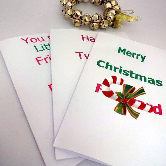 Printable Christmas card diy card adult by MartisanneHandmade
