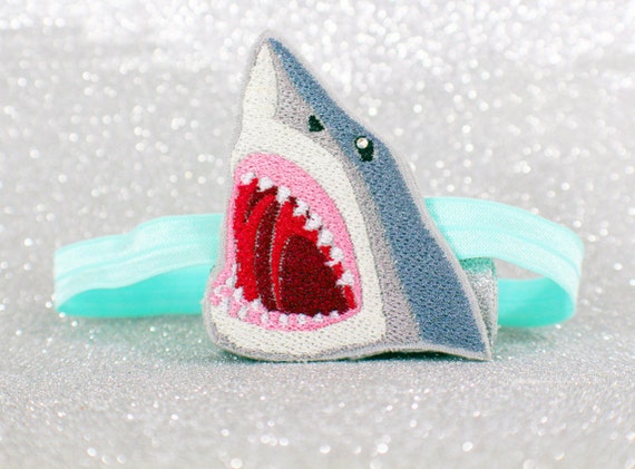 Great White Shark Headband Shark Week Gifts Shark Lovers