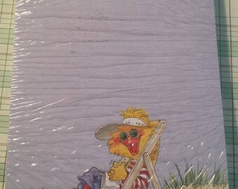 Suzy's Zoo Notepad with Duck on the beach-Vintage New old stock