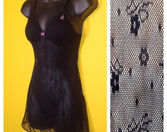 black babydoll slip
