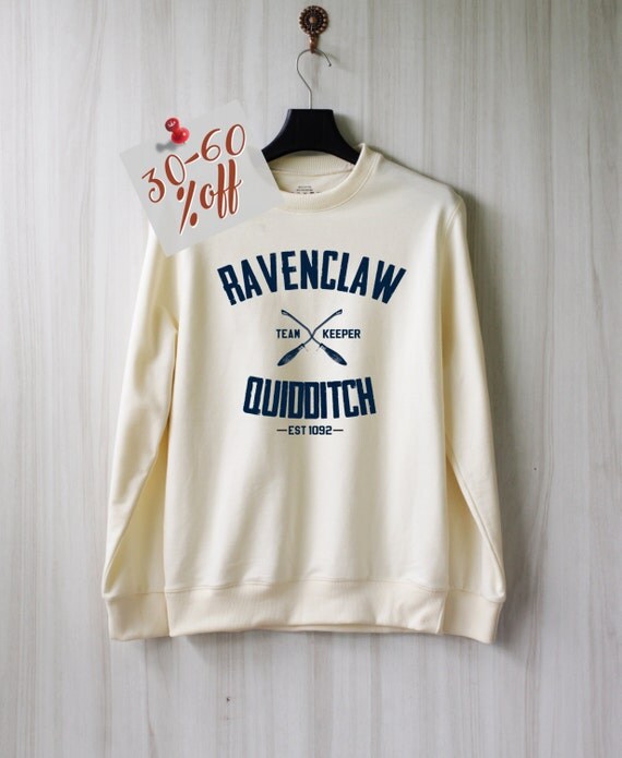 Ravenclaw Quidditch Harry Potter Shirt Sweatshirt Sweater Jumper Pullover Shirt – Size XS S M L XL